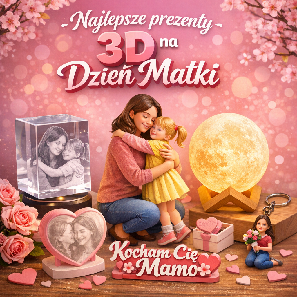 najlepsze prezenty 3D na Dzień Matki