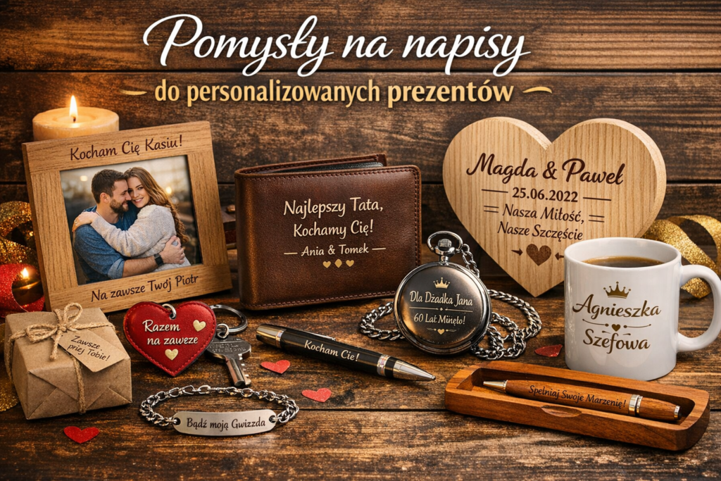 pomysły na napisy do personalizowanych prezentów