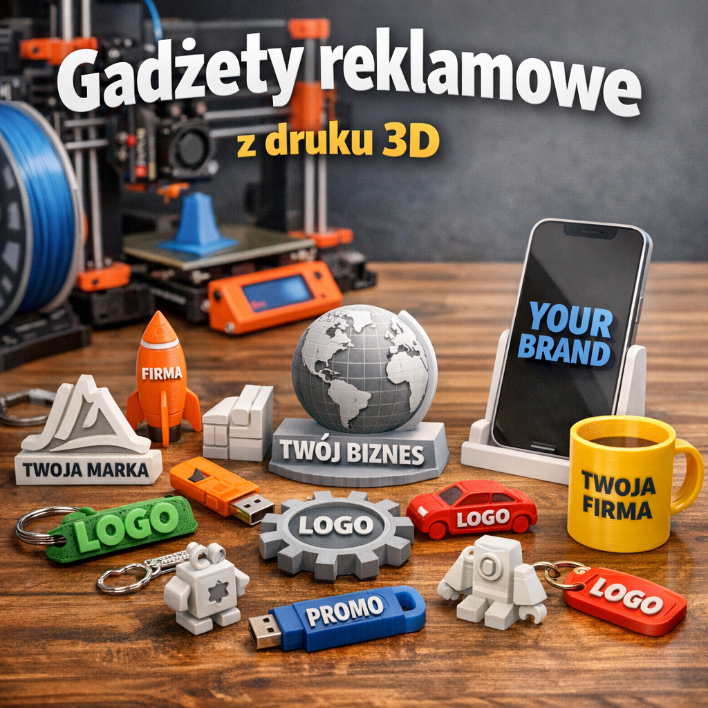 gadżety reklamowe z druku 3D
